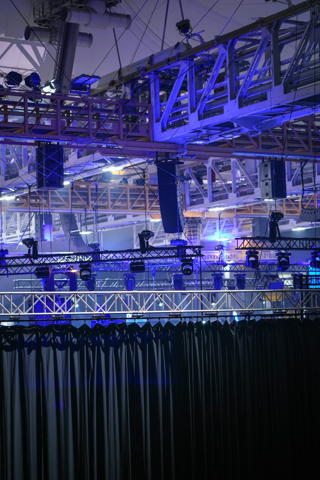 Backstage of a event at Munich Olympic hall